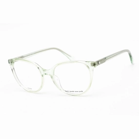 Kate Spade Men's Eyeglasses - Cat Eye Transparent Light Green Plastic | Adelle 1ED