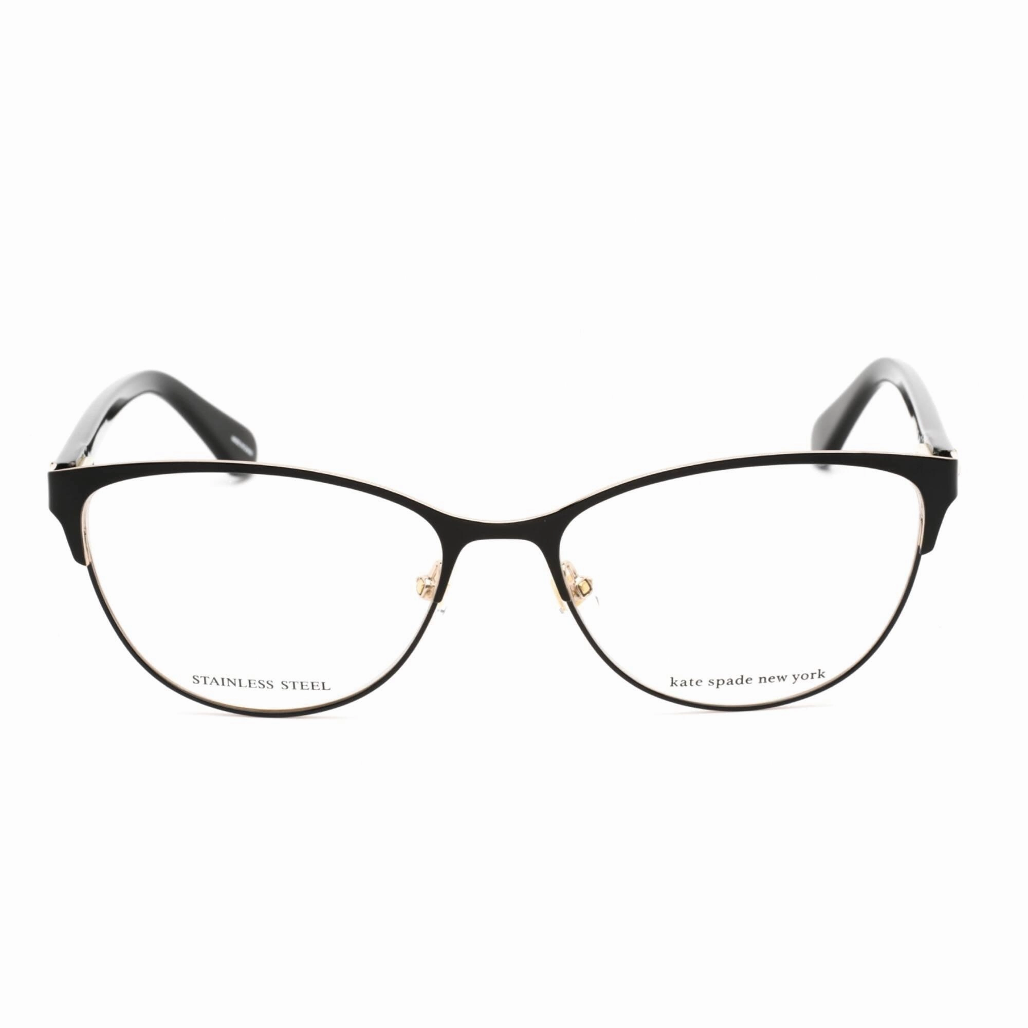 Kate Spade Women's Eyeglasses - Clear Lens Black Metal Cat Eye Frame | HADLEE 0807 00