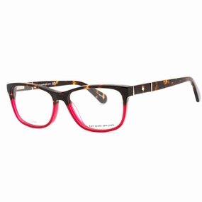 Kate Spade Women's Eyeglasses - Dark Havana Burgundy Plastic Frame | Myrna 065T 00