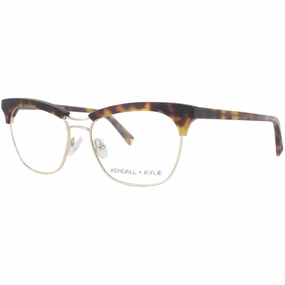 Kendall   Kylie Women's Eyeglasses - Dark Tortoise Cat Eye Frame | KKO109 PIPER 215