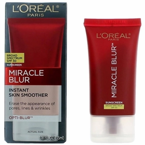 L'Oreal Women's Instant Skin Smoother - Miracle Blur Broad Spectrum SPF 30, 1.18 oz