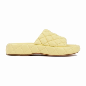 Lemonade Padded Leather Sandals