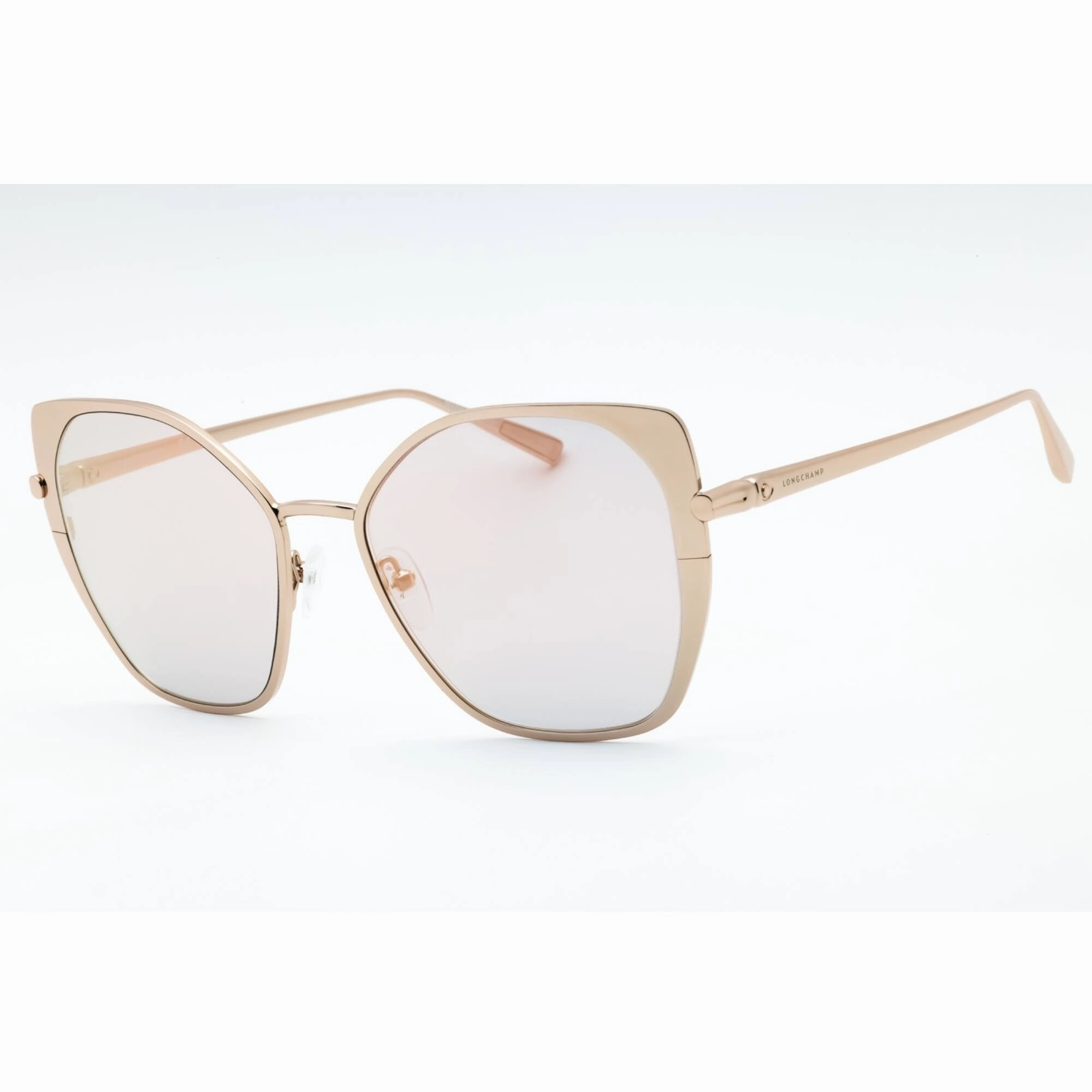 Longchamp Women's Sunglasses - Rose Gold Metal Full Rim Butterfly Frame | LO175S 770