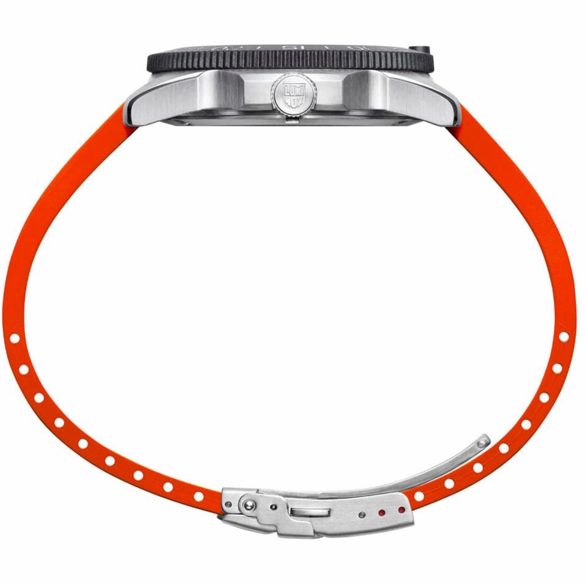 Luminox Men's Watch - Pacific Diver Quartz Orange Dial Silicone Strap | XS.3129