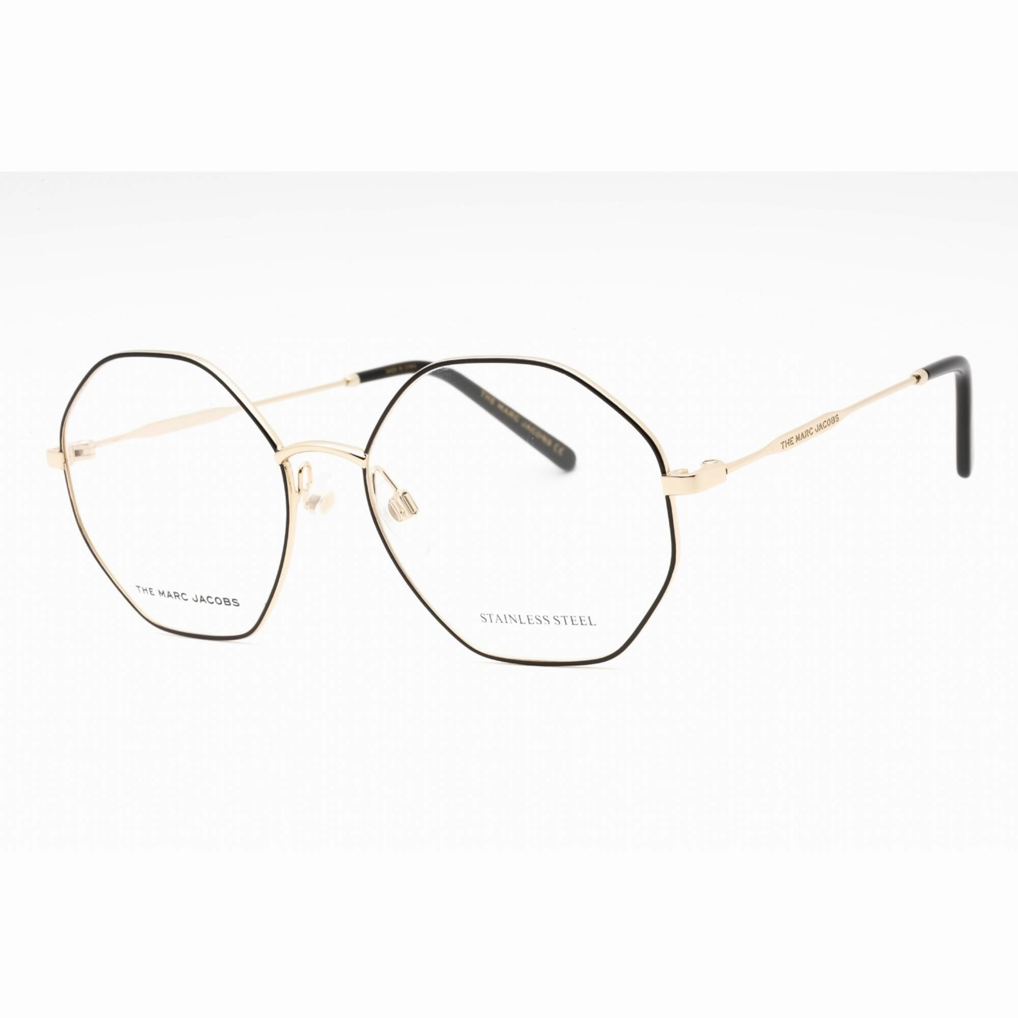 Marc Jacobs Women's Eyeglasses - Gold Black Metal Irregular Frame | MARC 622 0RHL 00