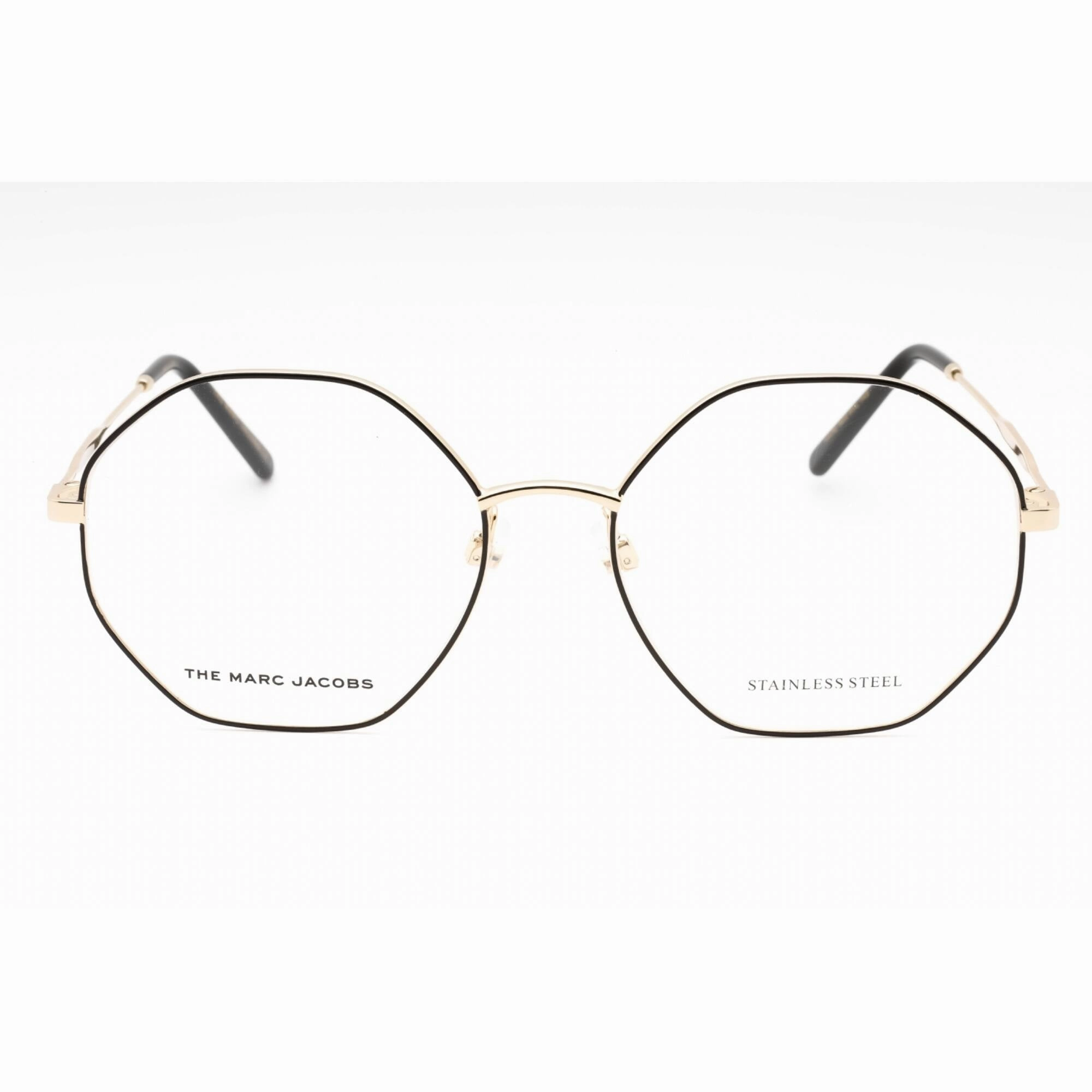 Marc Jacobs Women's Eyeglasses - Gold Black Metal Irregular Frame | MARC 622 0RHL 00