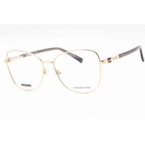 Missoni Women's Eyeglasses - Gold Metal Butterfly Full Rim Frame | MIS 0144 0J5G 00
