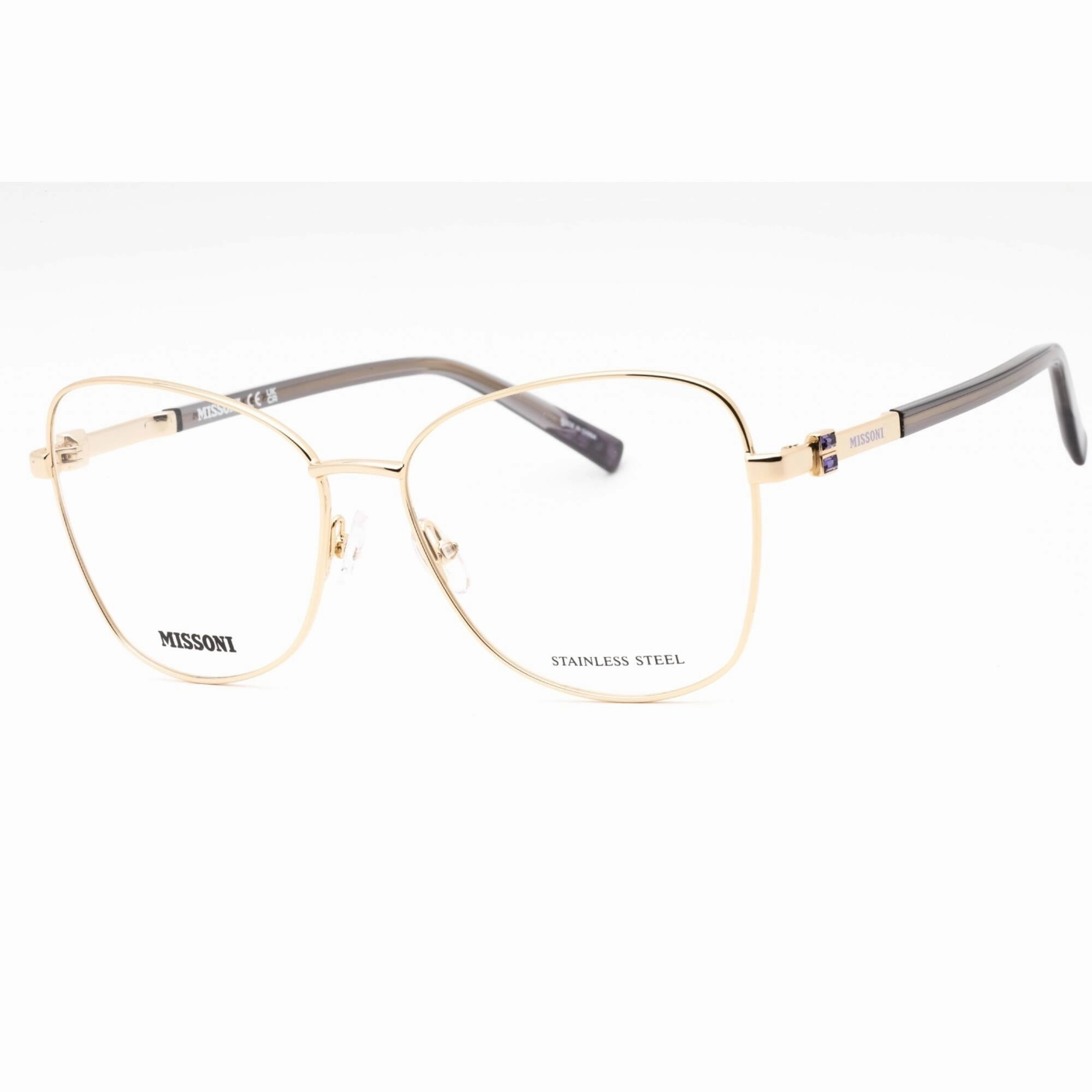Missoni Women's Eyeglasses - Gold Metal Butterfly Full Rim Frame | MIS 0144 0J5G 00