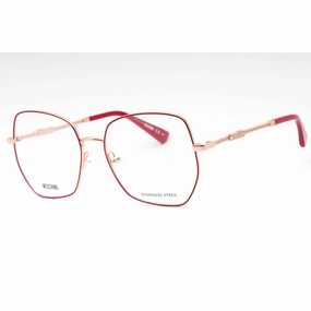 Moschino Women's Eyeglasses - Cyclamen Copper Gold Butterfly Full Rim | MOS610 12L