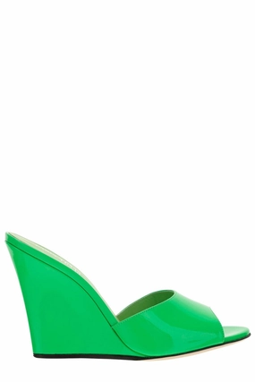 Paris Texas Wanda Open Toe Wedge Mules