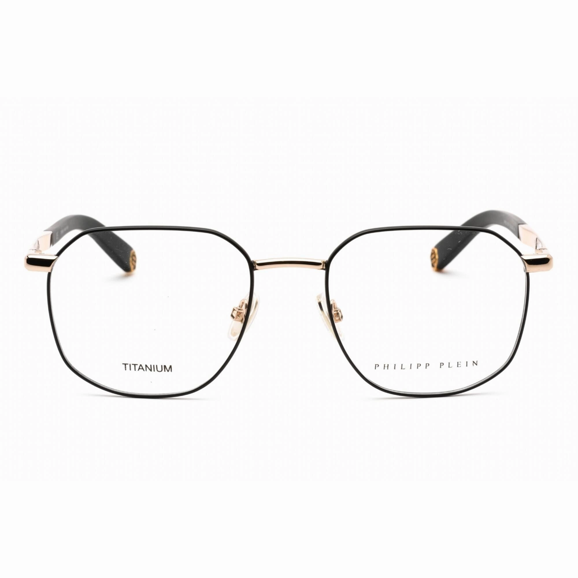 Philipp Plein Women's Eyeglasses - Shiny Rose Gold Rectangular Frame | VPP020M 0302