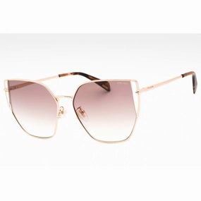 Police Women's Sunglasses - Shiny Copper Gold Metal Butterfly Frame | SPLL38M 08FC