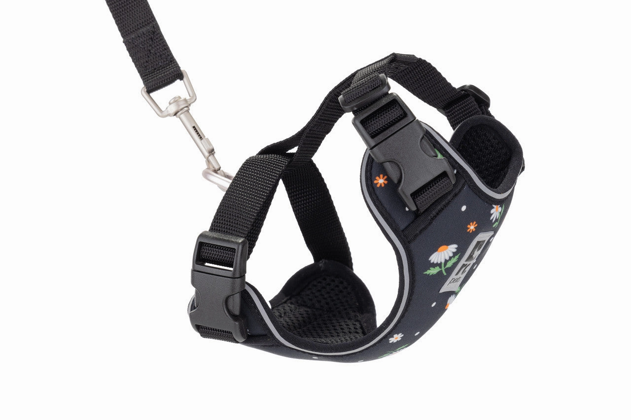 RC Pets Adventure Kitty Harness for Cats in Daisies Pattern