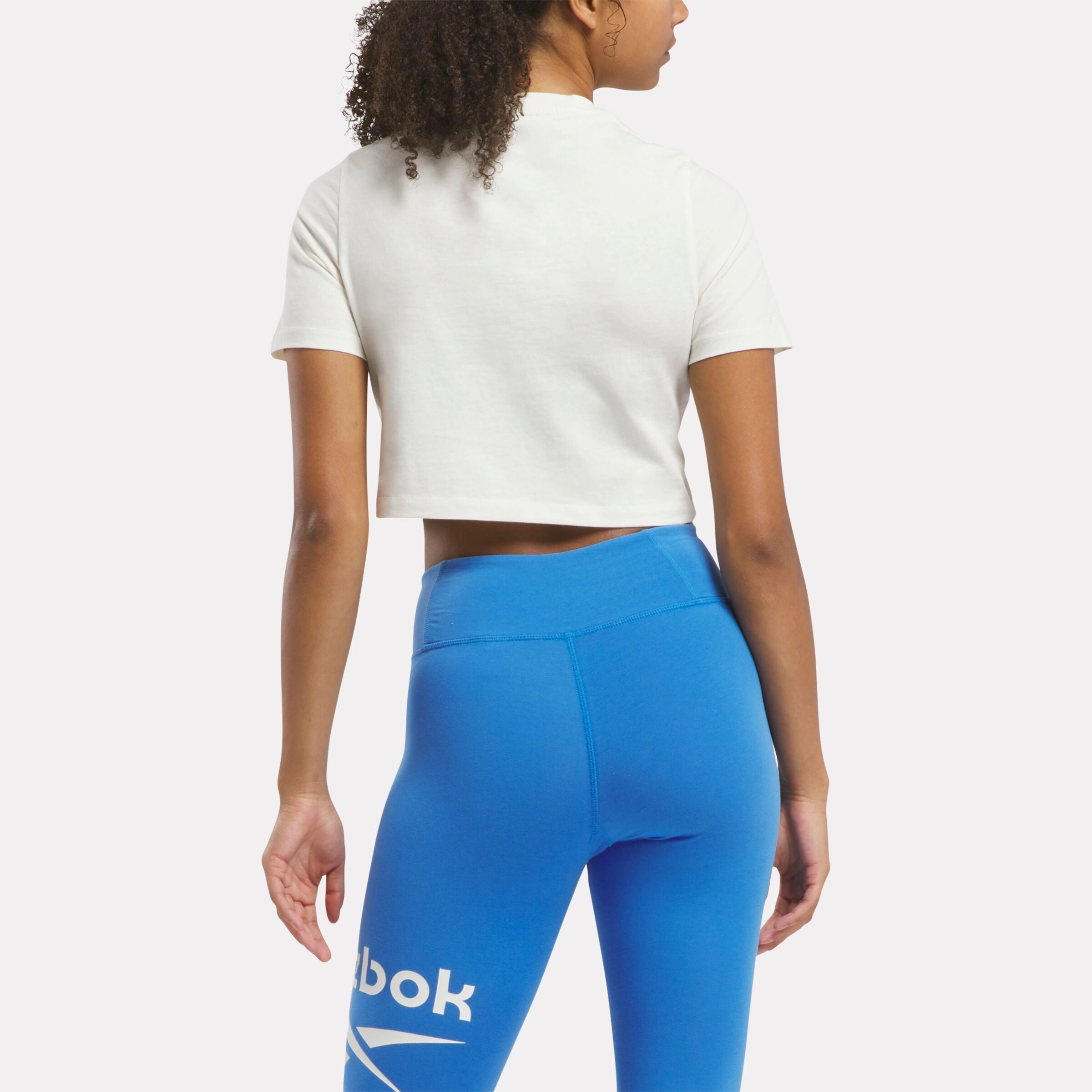 Reebok Identity Big Logo Crop T-Shirt Vintage Chalk
