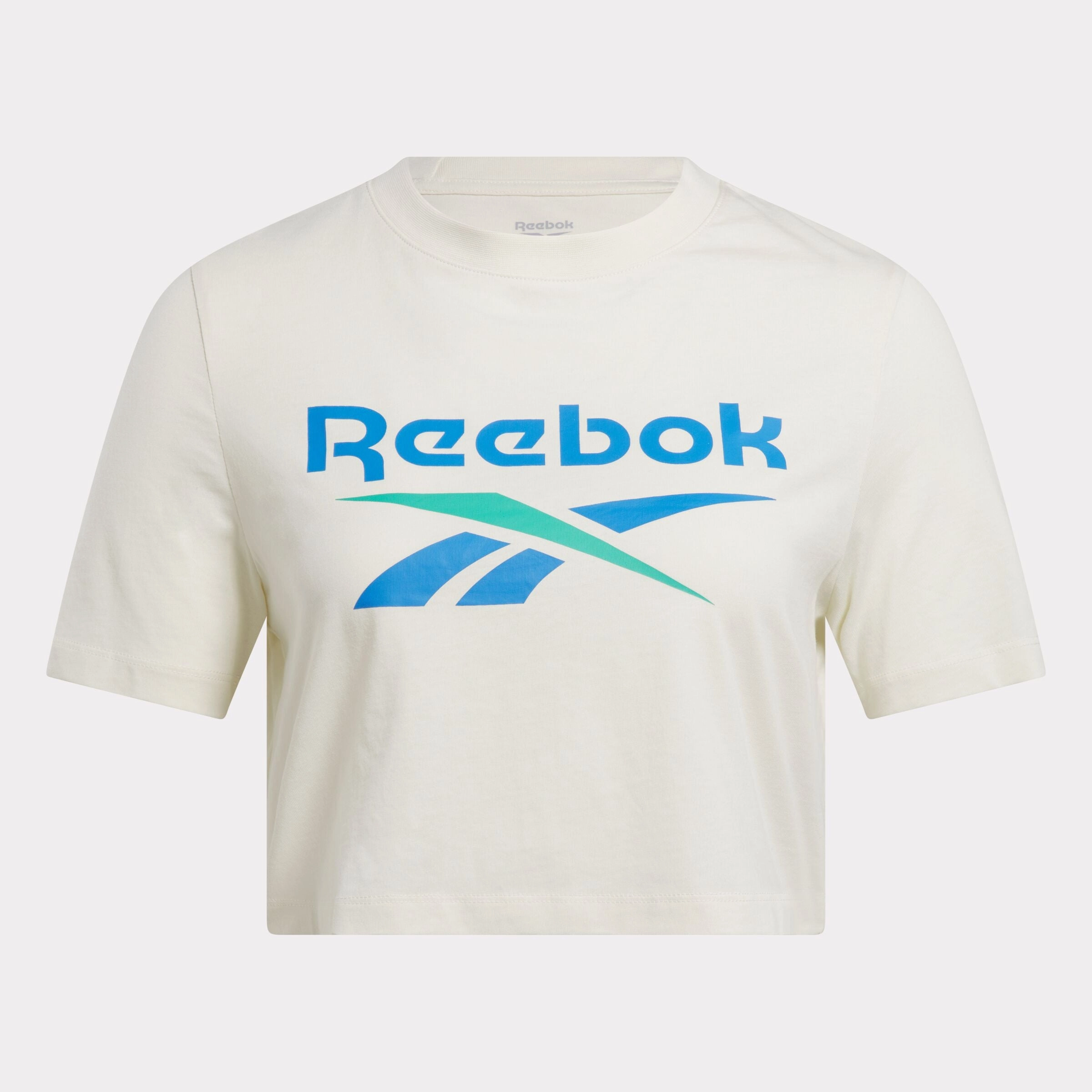 Reebok Identity Big Logo Crop T-Shirt Vintage Chalk