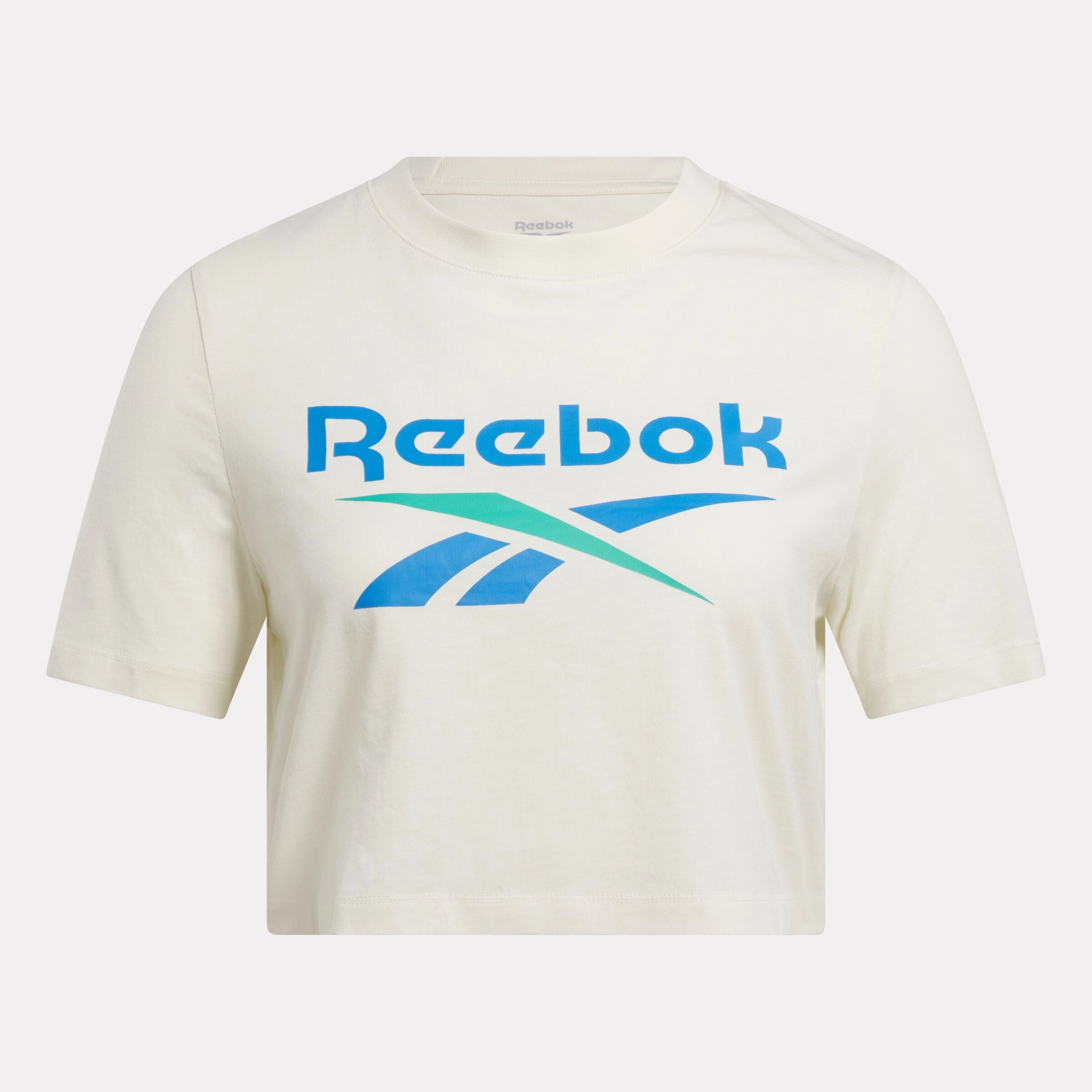 Reebok Identity Big Logo Crop T-Shirt Vintage Chalk