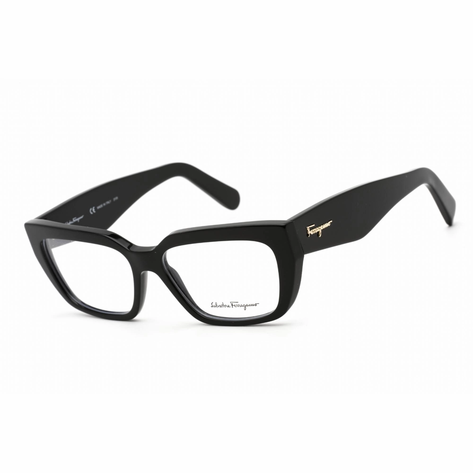 Salvatore Ferragamo Women's Eyeglasses - Rectangular Black Plastic Frame | SF2905 001