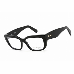 Salvatore Ferragamo Women's Eyeglasses - Rectangular Black Plastic Frame | SF2905 001