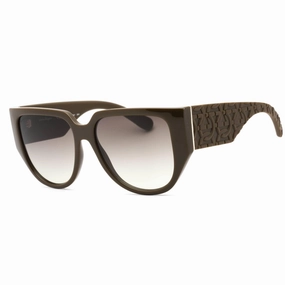 Salvatore Ferragamo Women's Sunglasses - Dark Khaki Frame Grey Lens | SF1088SE 324