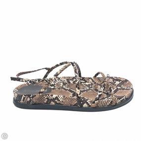 Sandals Flats By Jeffery Campbell In Snakeskin Print, Size: 7.5