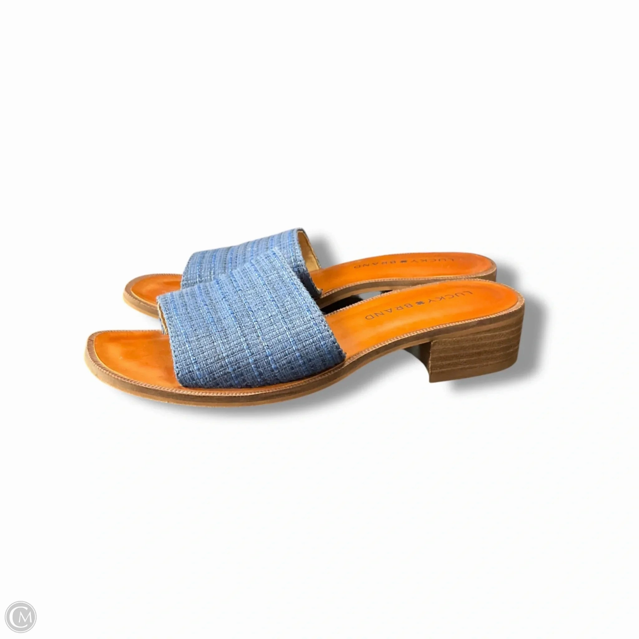 Sandals Flats By Lucky Brand In Blue, Size: 6