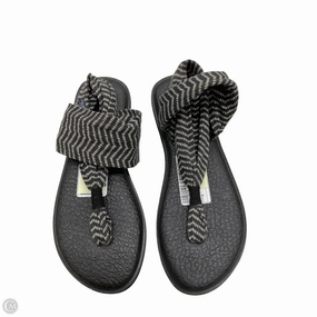 Sandals Flats By Sanuk In Grey, Size: 6