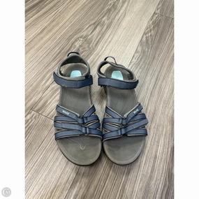 Sandals Flats By Teva In Blue & Grey, Size: 9