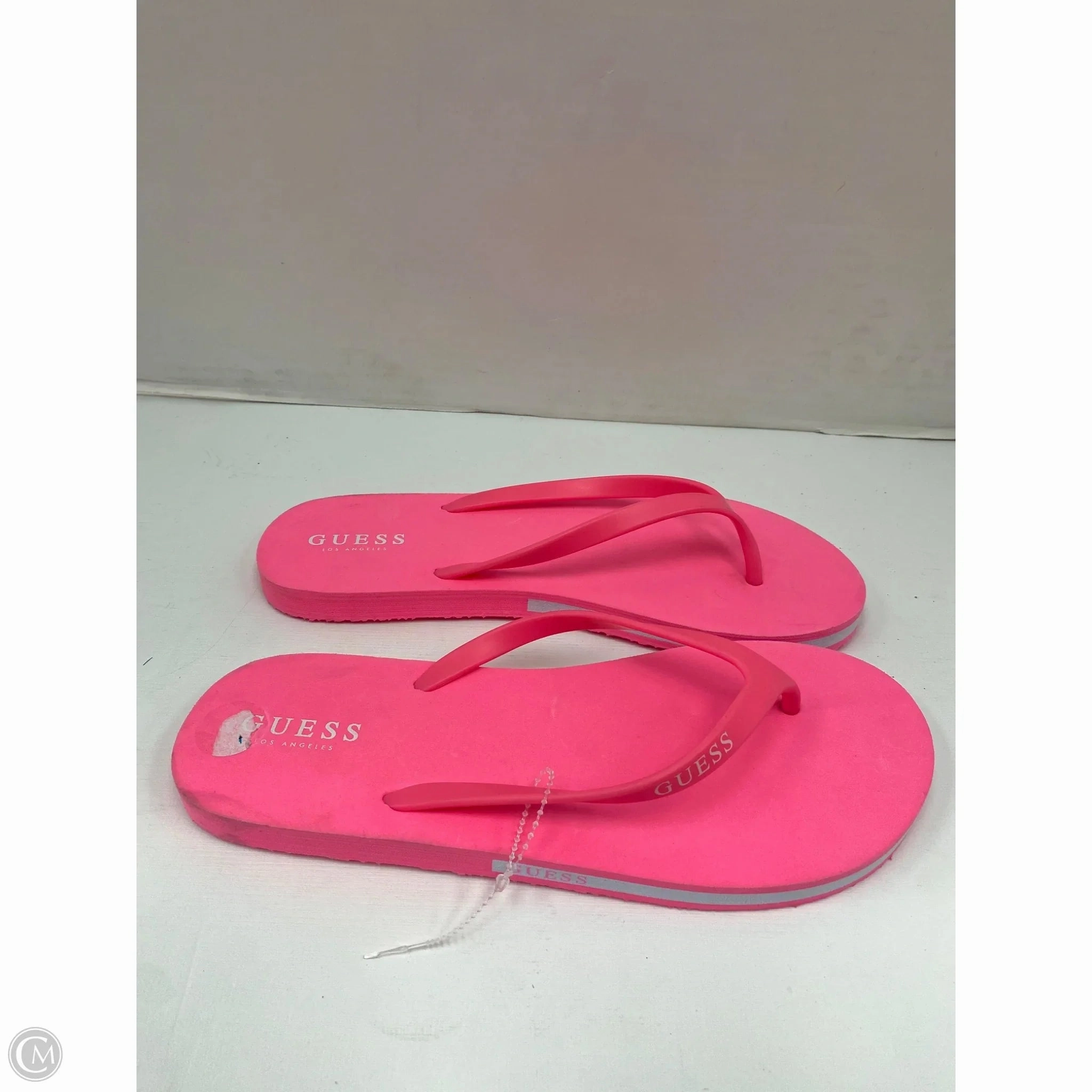 Sandals Flip Flops By Guess In Pink, Size: 10