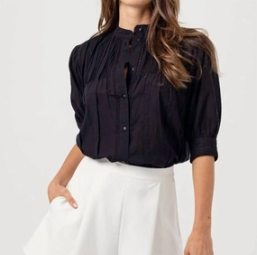 Scarlett Button Shirt In Black