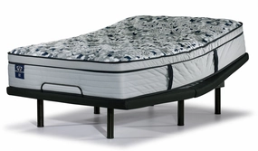 Sealy Posturepedic® Palatial Crest® Tenley II Medium Eurotop King Mattress and L2 Motion Pro Adjustable Base