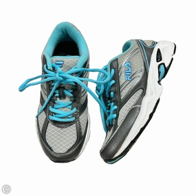Shoes Athletic By Fila In Blue & Grey, Size: 7