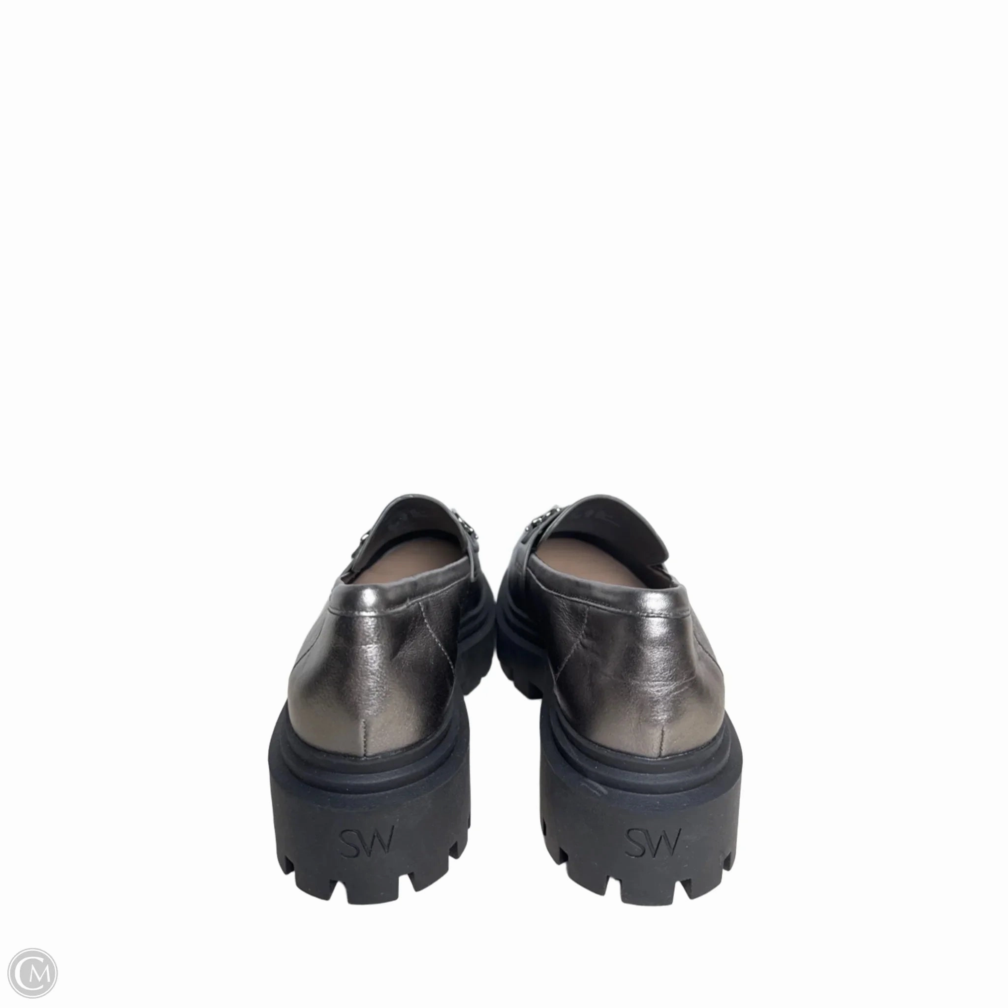 Shoes Designer By Stuart Weitzman In Silver, Size: 8.5