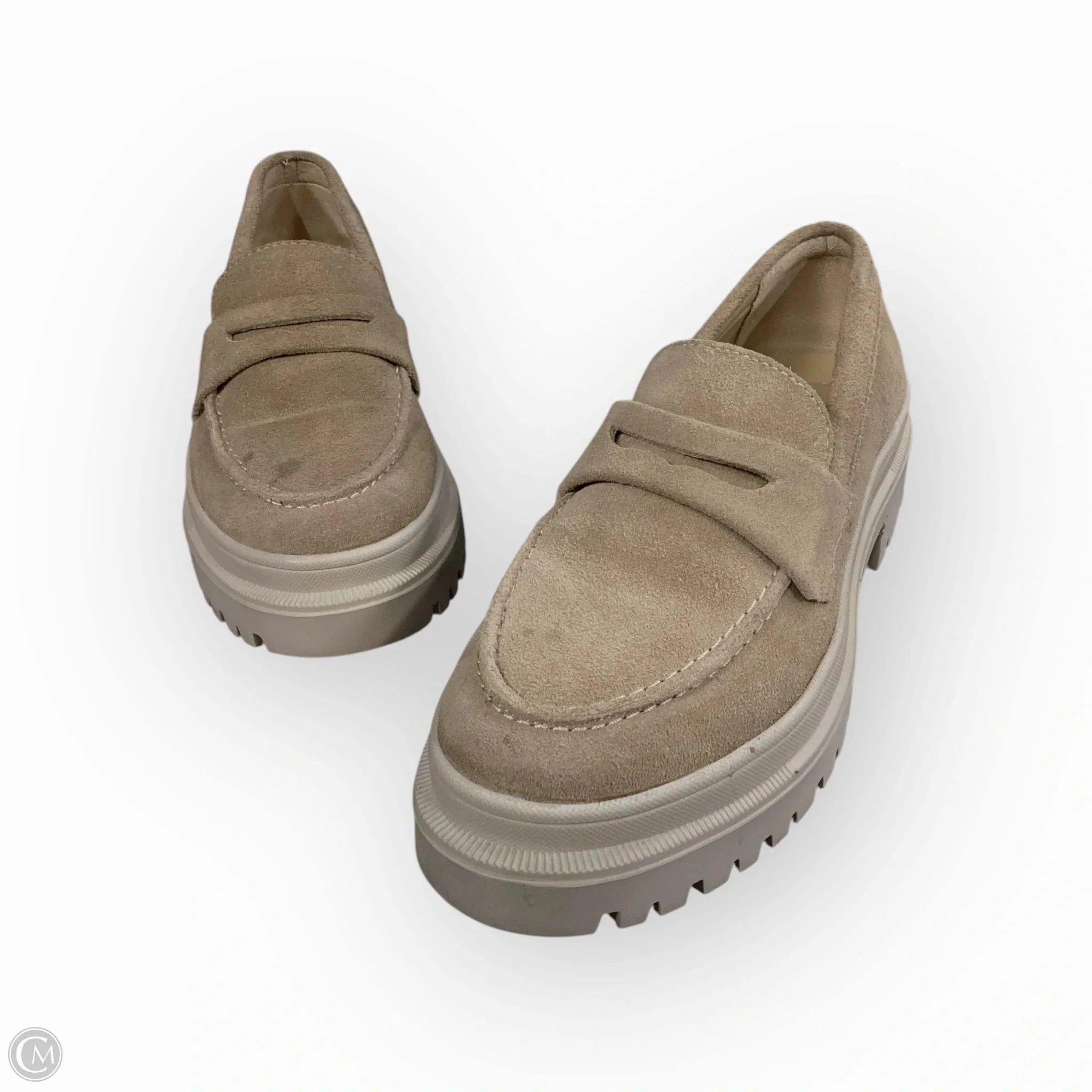 Shoes Flats By Clothes Mentor In Beige, Size: 6.5