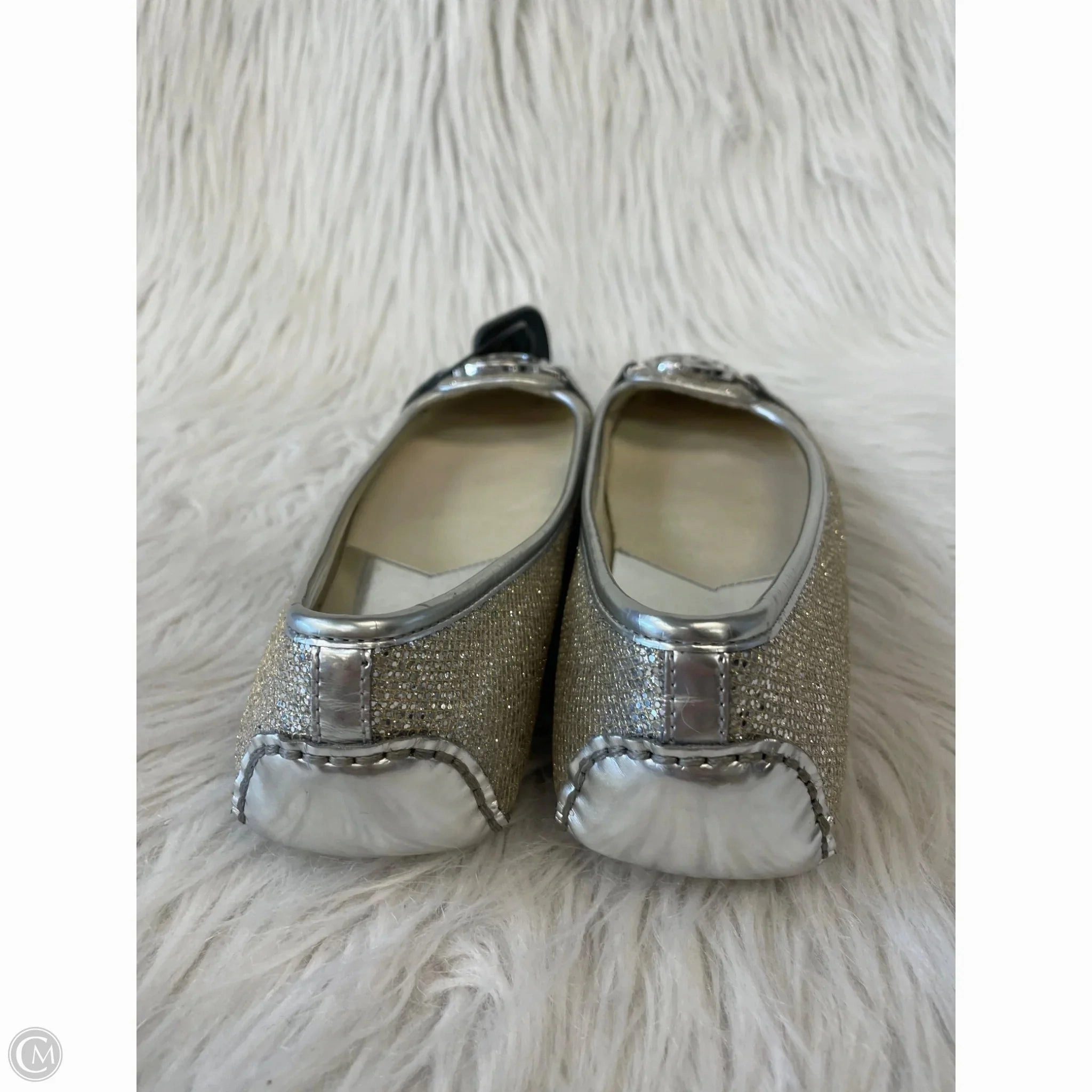 Shoes Flats By Michael By Michael Kors In Silver, Size: 8