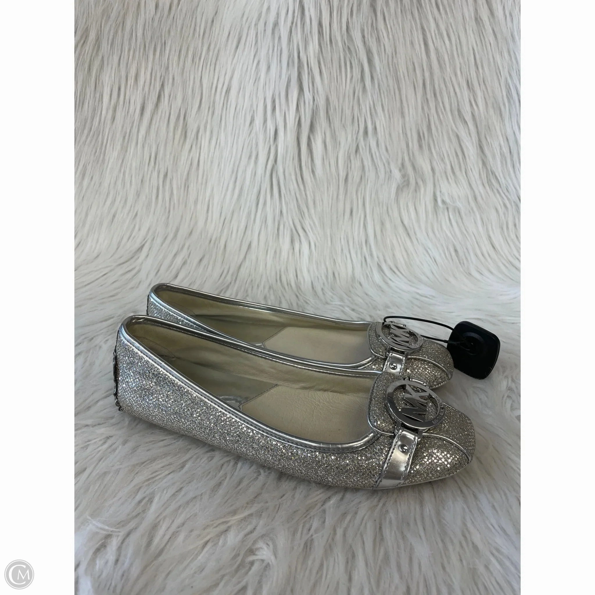 Shoes Flats By Michael By Michael Kors In Silver, Size: 8