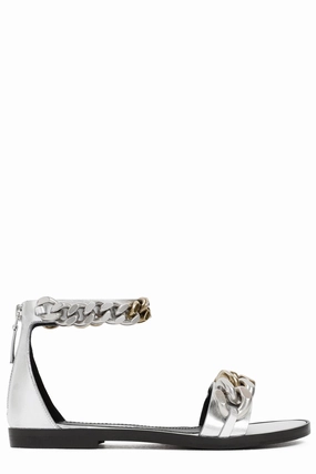 Stella McCartney Chain-Link Detailed Open Toe Sandals