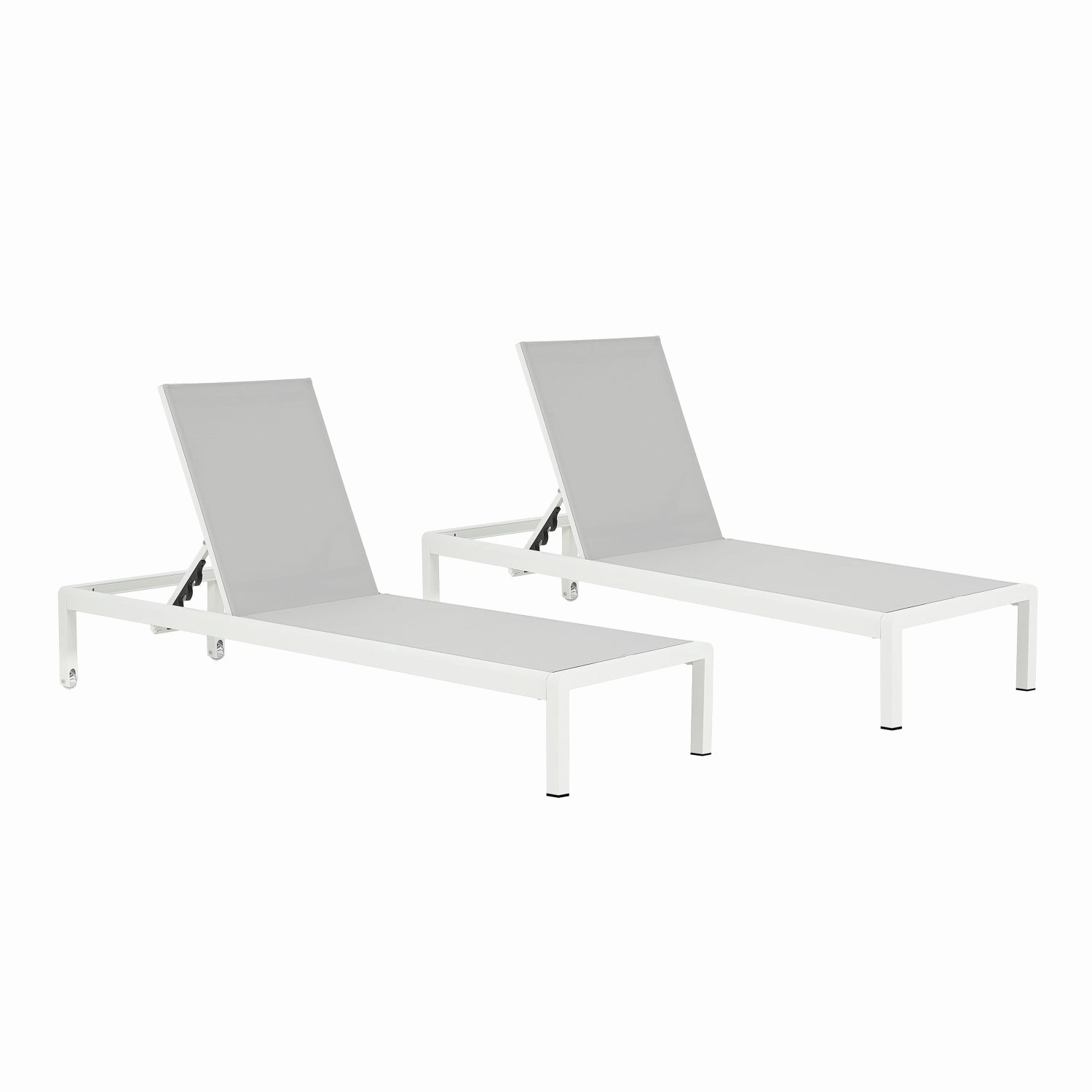 Streamdale Aluminum Outdoor Chaise Lounge Set (2)