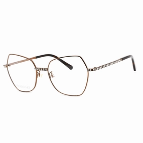 Swarovski Women's Eyeglasses - Butterfly Dark Shiny Brown Metal Frame | SK5422-H 048