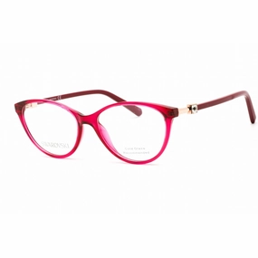Swarovski Women's Eyeglasses - Cat Eye Transparent Red Plastic Frame | SK5415 066