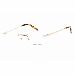 Tiffany Women's Eyeglasses - Clear Lens Pale Gold Metal Cat Eye Frame | 0TF1150 6154