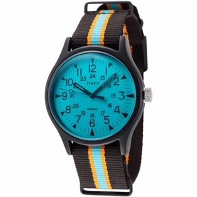 Timex Men's Watch - MK1 Chronograph Quartz Blue Dial Nylon Strap | TW2T25400