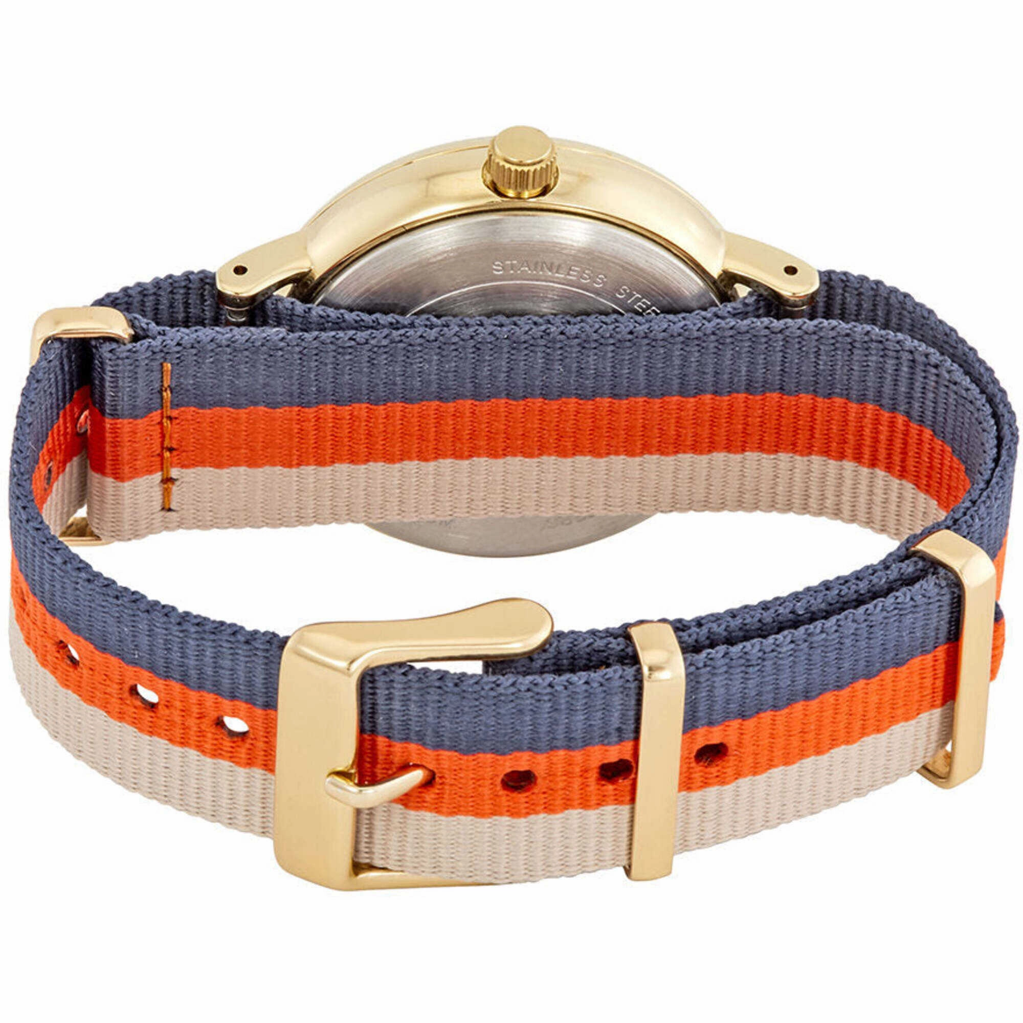 Timex Men's Watch - Weekender Fairfield Beige/Orange/Navy Nylon Strap | TW2P91600