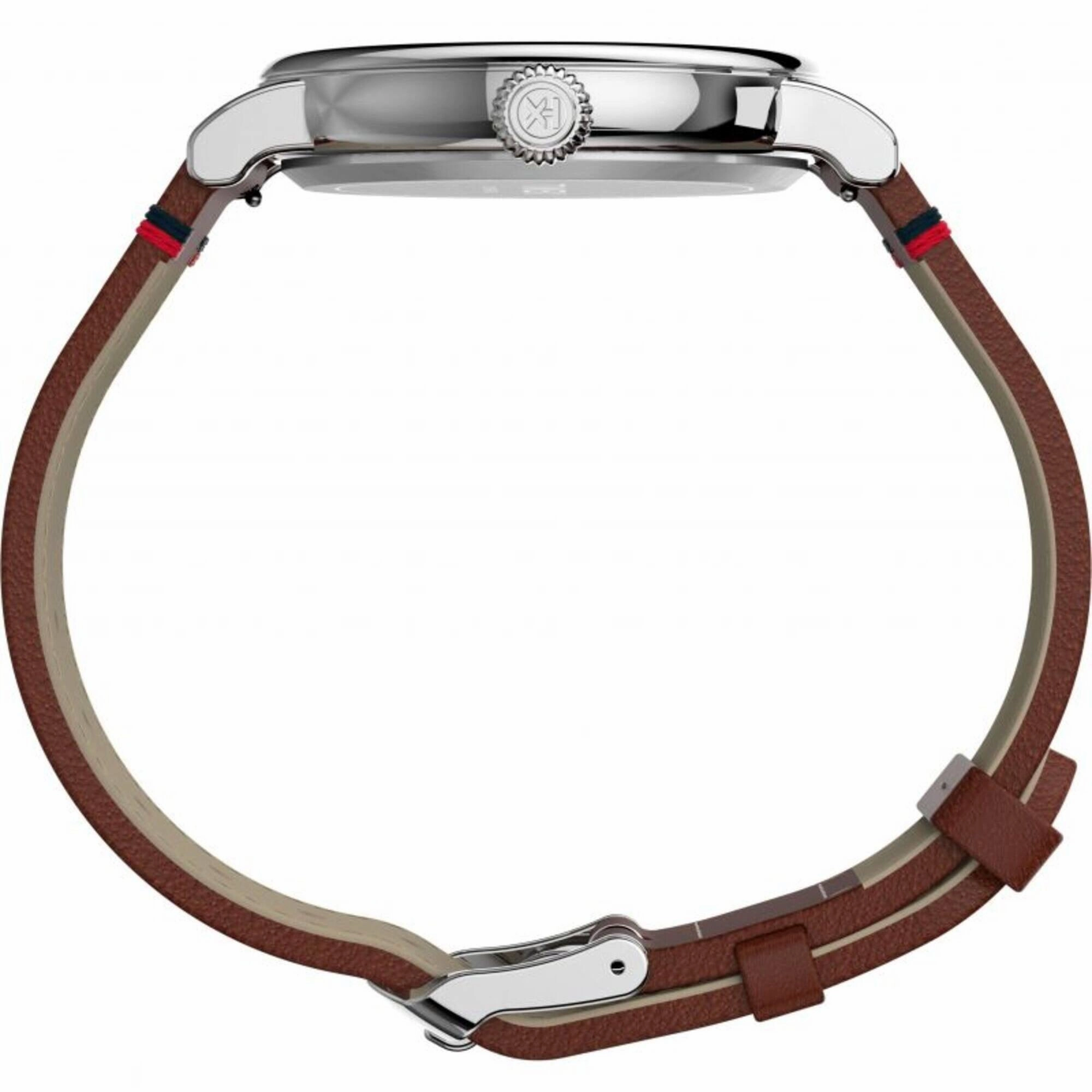 Timex Unisex Watch - Standard Space Snoopy Brown Leather Strap Quartz | TW2T92300