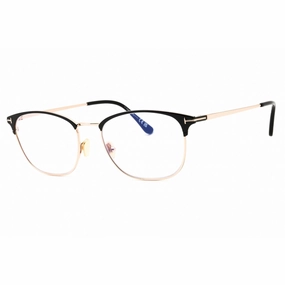Tom Ford Men's Eyeglasses - Shiny Black Metal Cat Eye Full Rim Frame | FT5750-B 001