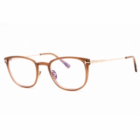 Tom Ford Men's Eyeglasses - Shiny Rose Gold Cat Eye Full Rim Frame | FT5694-B 028