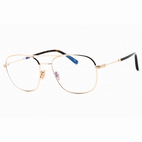 Tom Ford Men's Eyeglasses - Shiny Rose Gold Full Rim Navigator Frame | FT5830-B 028