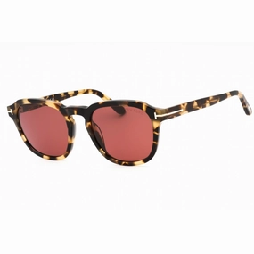 Tom Ford Men's Sunglasses - Shiny Light Tokyo Tortoise Frame Violet Lens | FT0931 56S