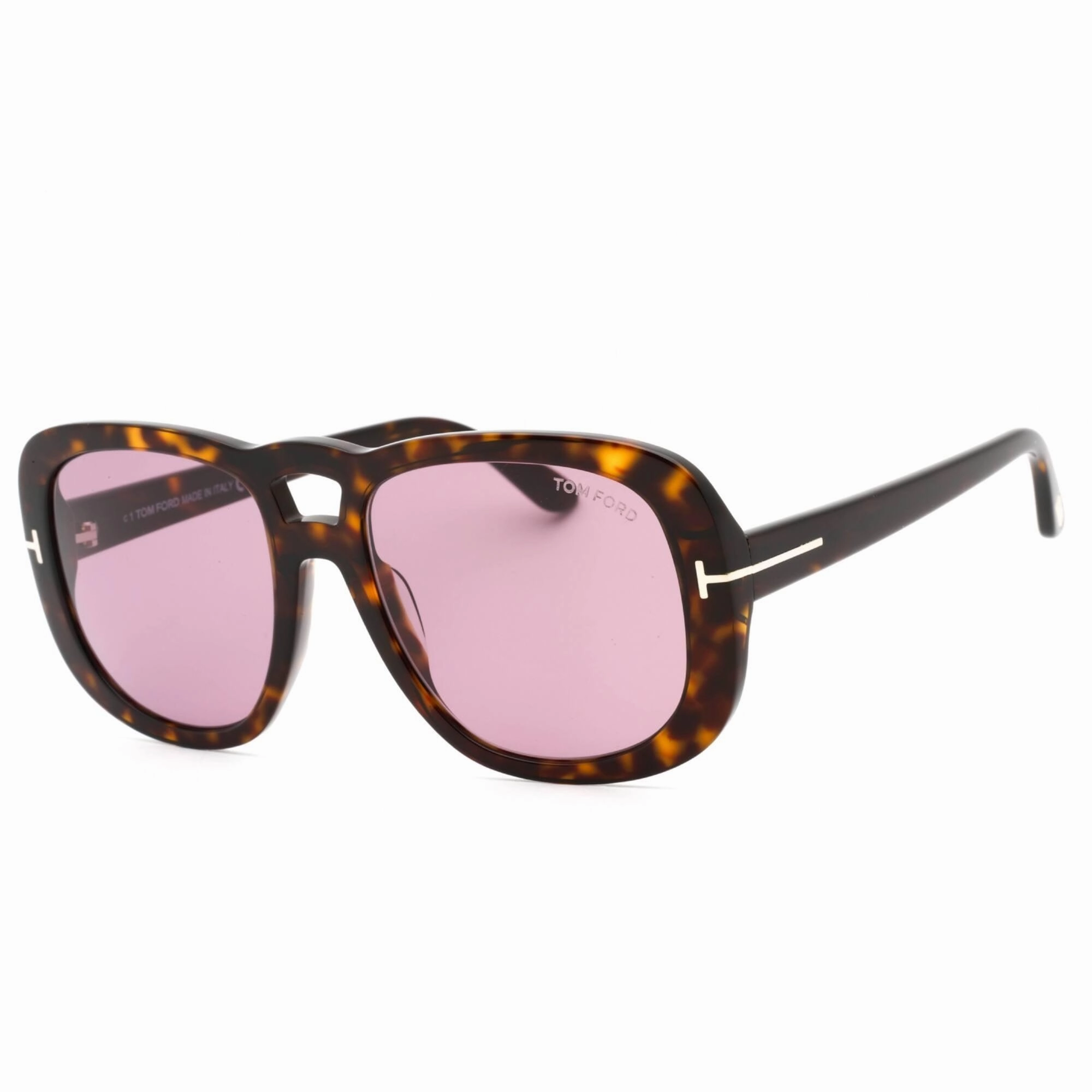 Tom Ford Women's Sunglasses - Dark Havana Full Rim Rectangular Frame | FT1012 52Y