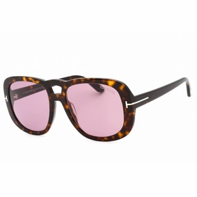 Tom Ford Women's Sunglasses - Dark Havana Full Rim Rectangular Frame | FT1012 52Y
