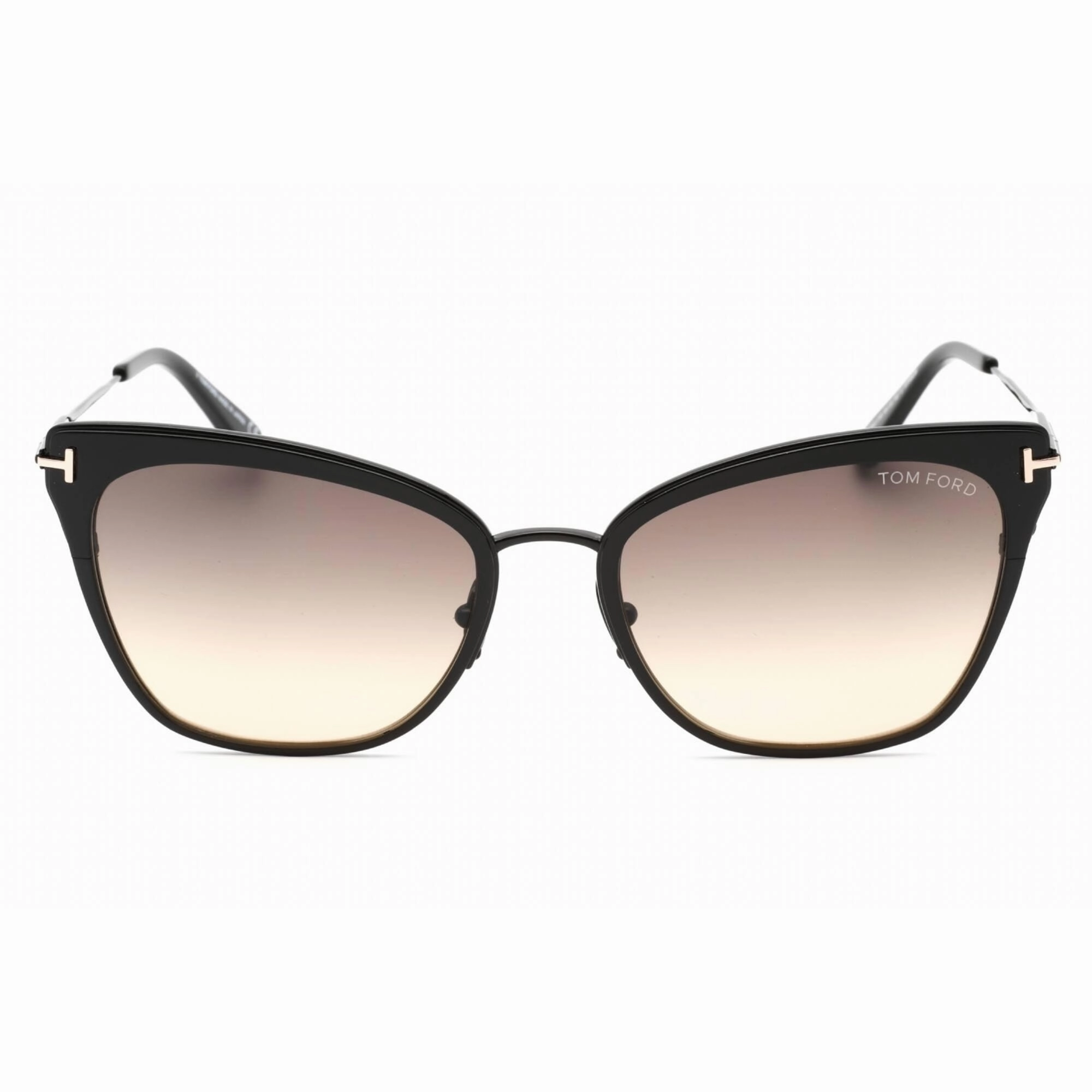 Tom Ford Women's Sunglasses - Shiny Black Frame Gradient Smoke Lens | FT0843 01B